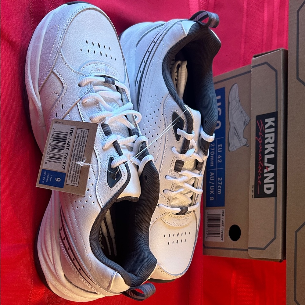 Kirkland Signature White and Black Athletic Shoes